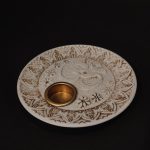 Incense Holder “AOM” White Clay Aromatherapy 20