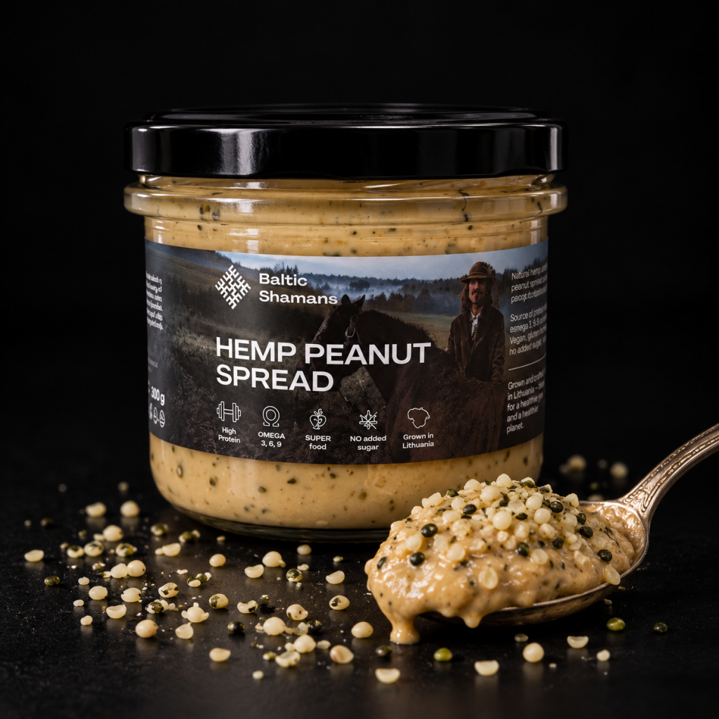 Funkcinis Kanapių ir žemės riešutų kremas, 180 g. Maistas